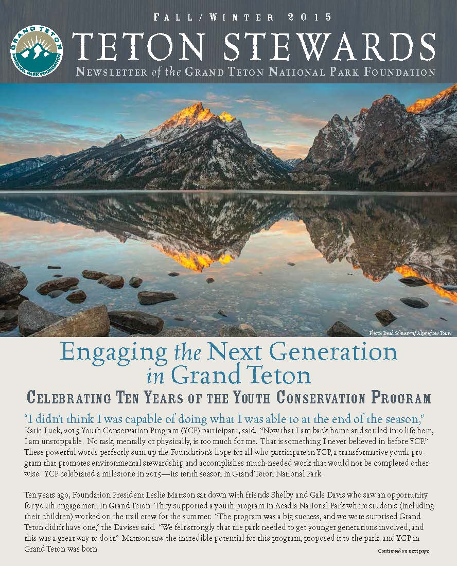 Grand Teton National Park Newsletters