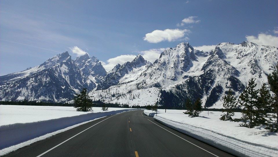 Big views and dry roads greet Grand Teton's visitors during the month of April.