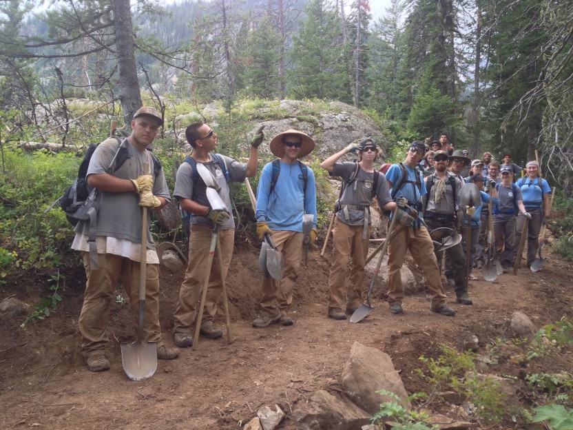 Group on the trail