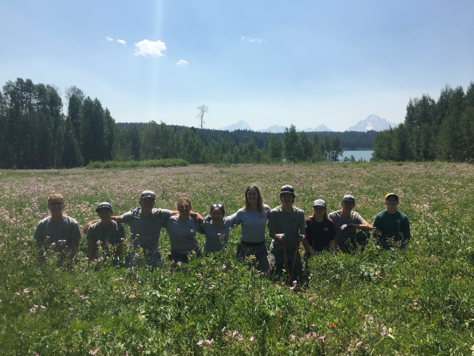 Nothing but smiles from the crew after another great week in Grand Teton National Park.