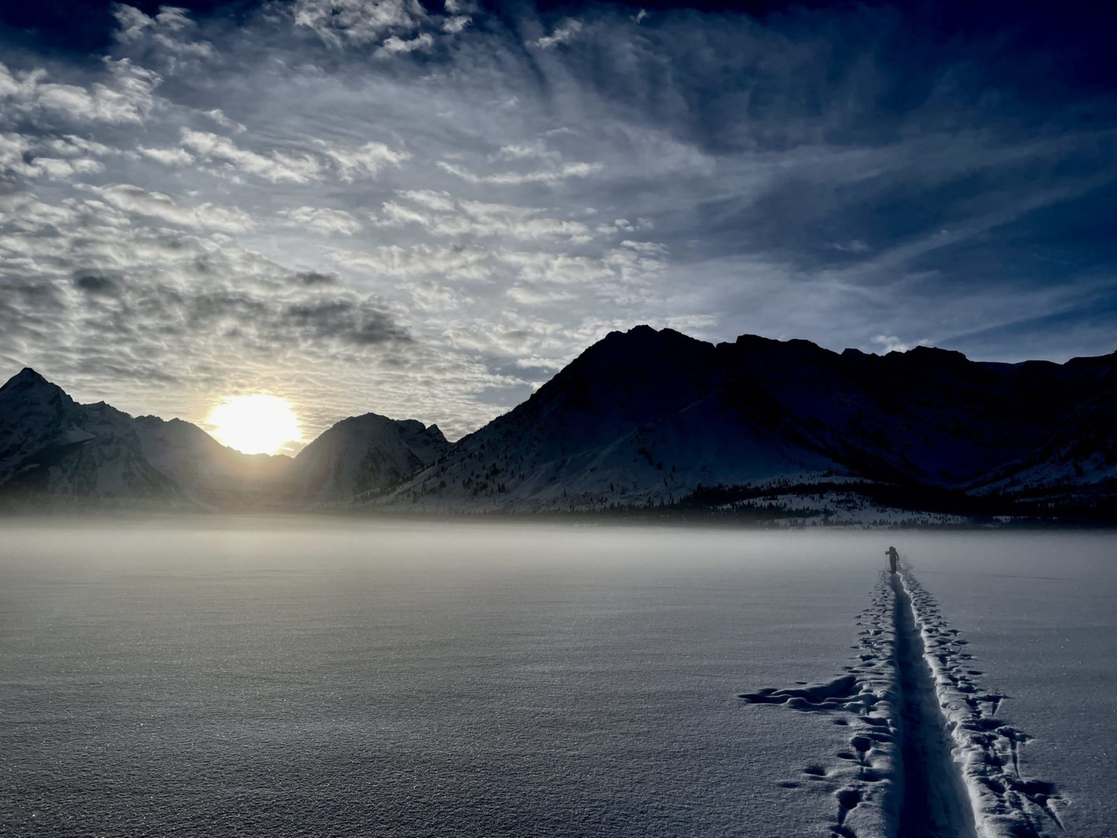 Winter sunset in Grand Teton National Park. Photo by Jackson Knoll.