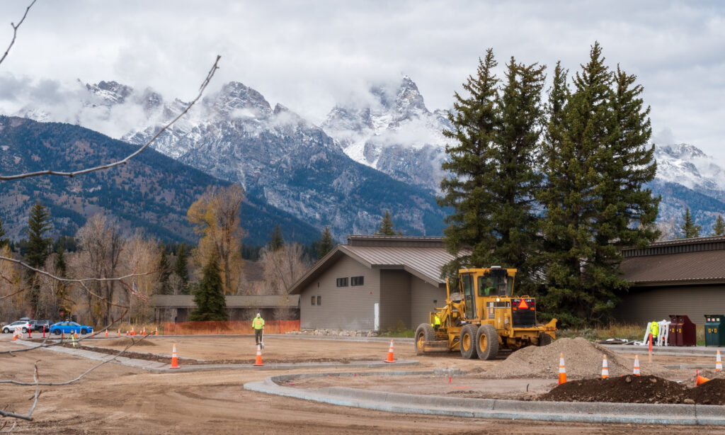 Construction work continues on Moose Landing.