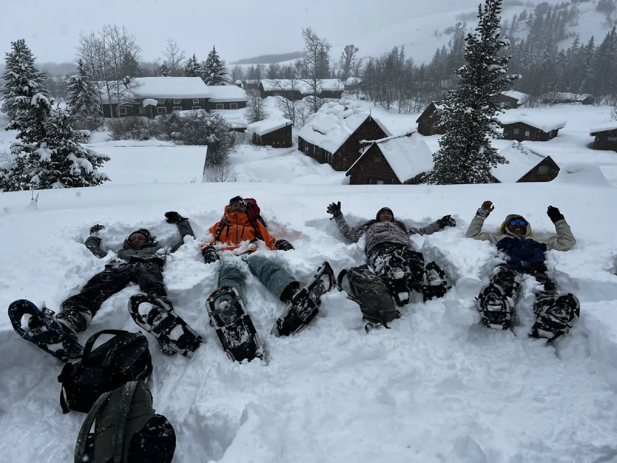Participants enjoyed experiencing lots of snow during their week in Grand Teton!