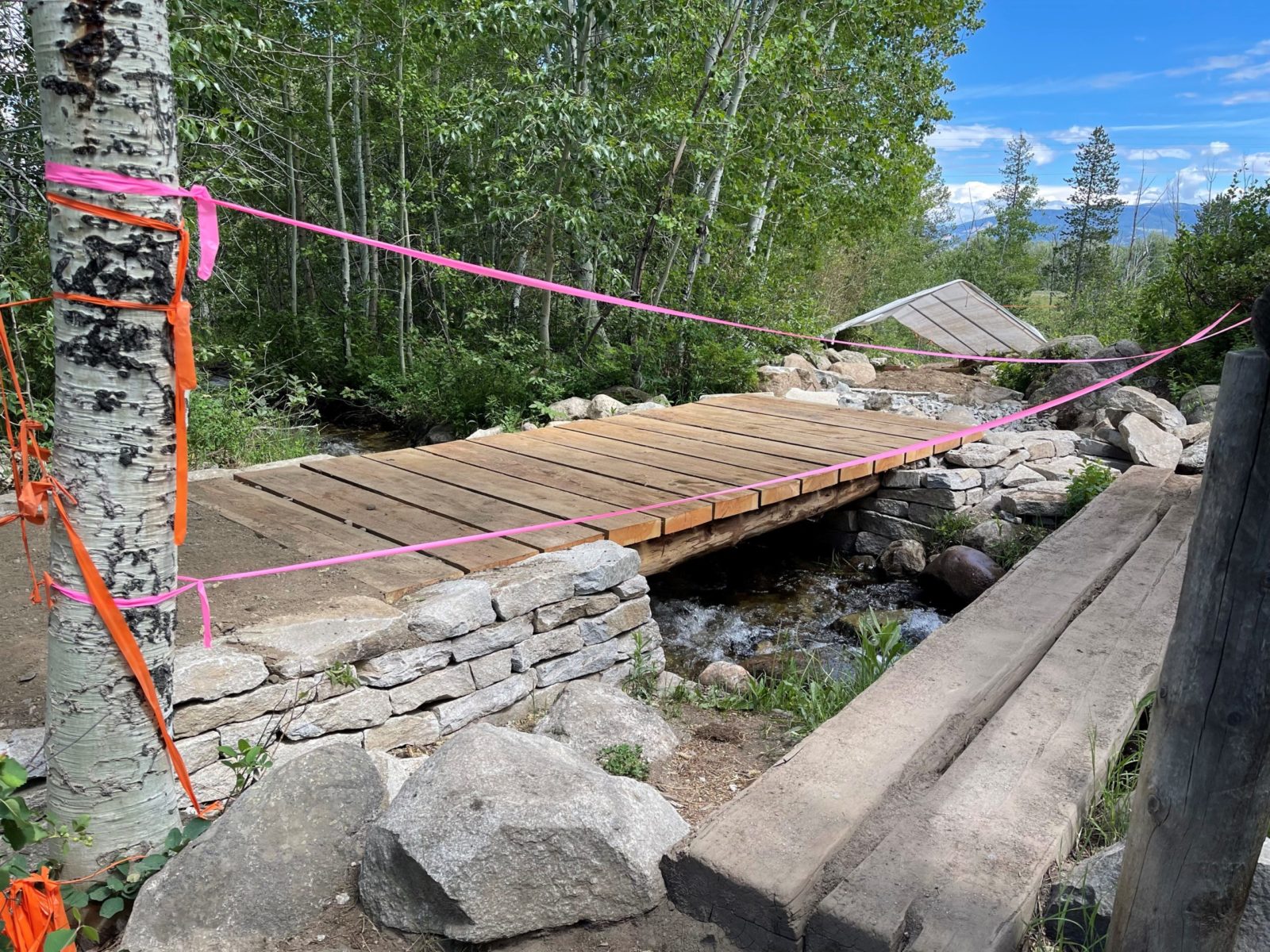 The newly completed bridge at the Taggart corrals would not have  been possible without YCP.