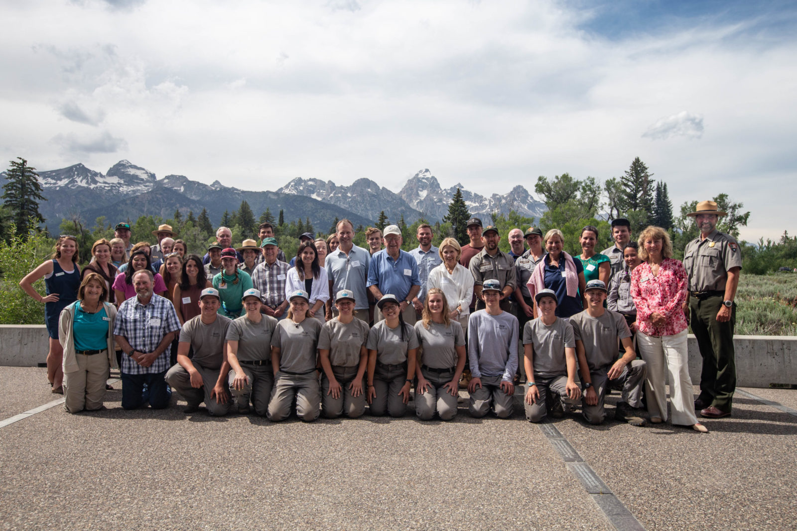 YCP-1 YCP members, Foundation staff, and NPS staff celebrated the program's fifteen-year anniversary in June.
