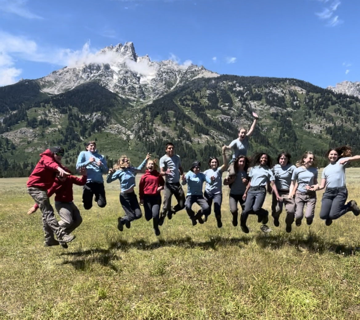 YCP jumps for joy to finish their seventh week in Grand Teton!