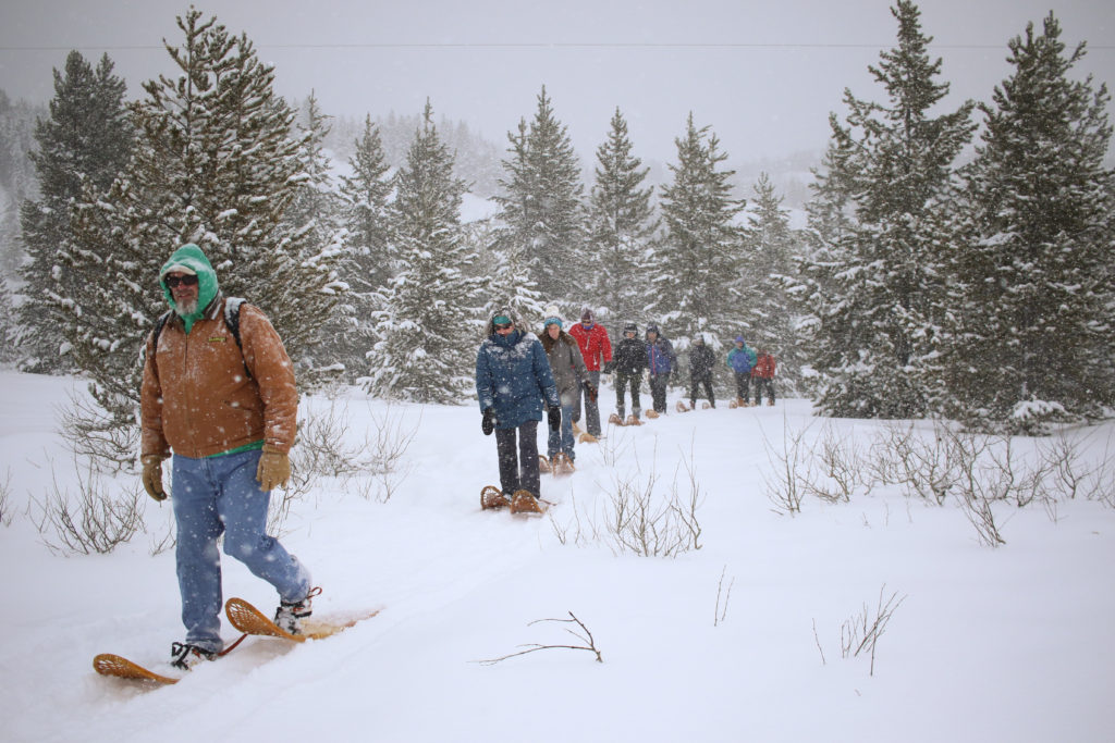 snowshoe-hike-1024x683 Join a Renger-led snowshoe hike this winter and expereience Grand Teton's incredible frozen landscape.
